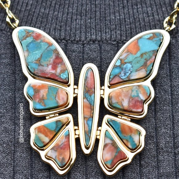 Kendra Scott | Ember Butterfly Statement Necklace - Picture 2 of 15